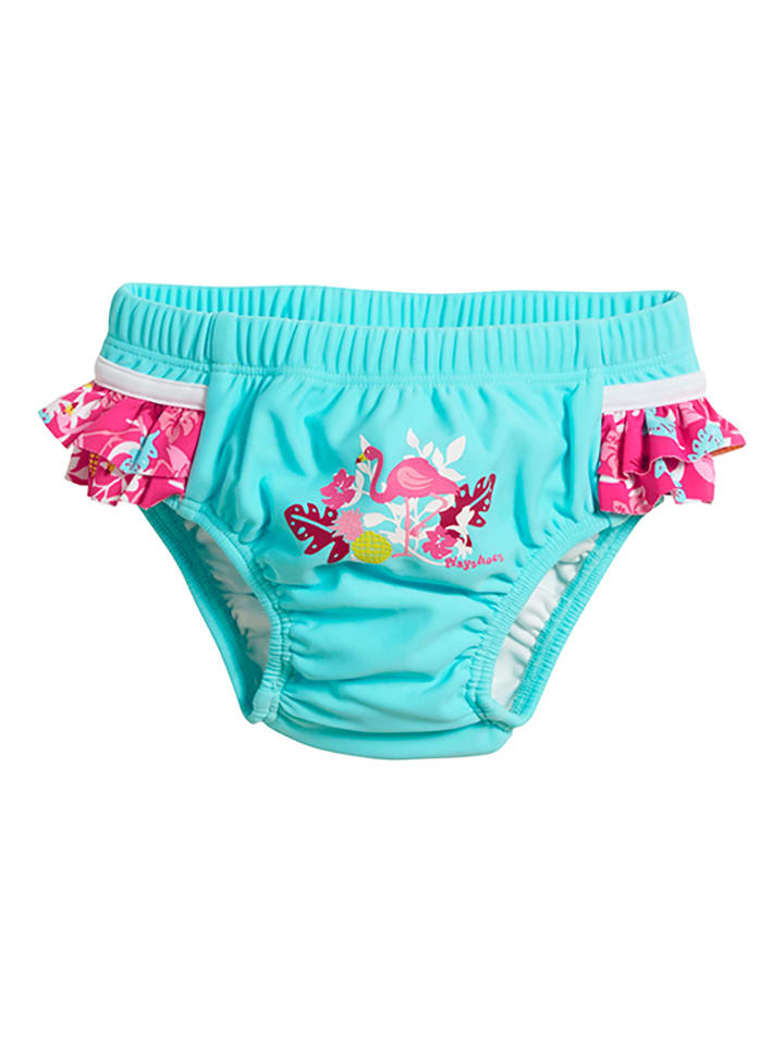 Playshoes Badewindel "Flamingo" in Türkis - 17% | Größe 74/80 | Baby-bademode