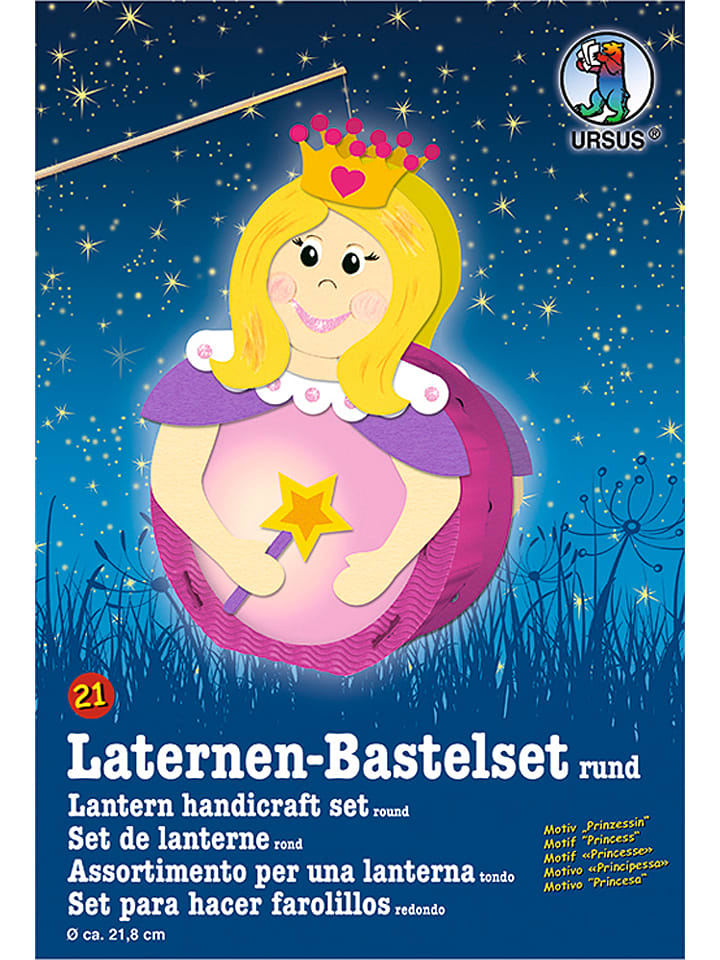 URSUS Laternen-Bastelset "Prinzessin" in Bunt - 12% | Schulzubehoer