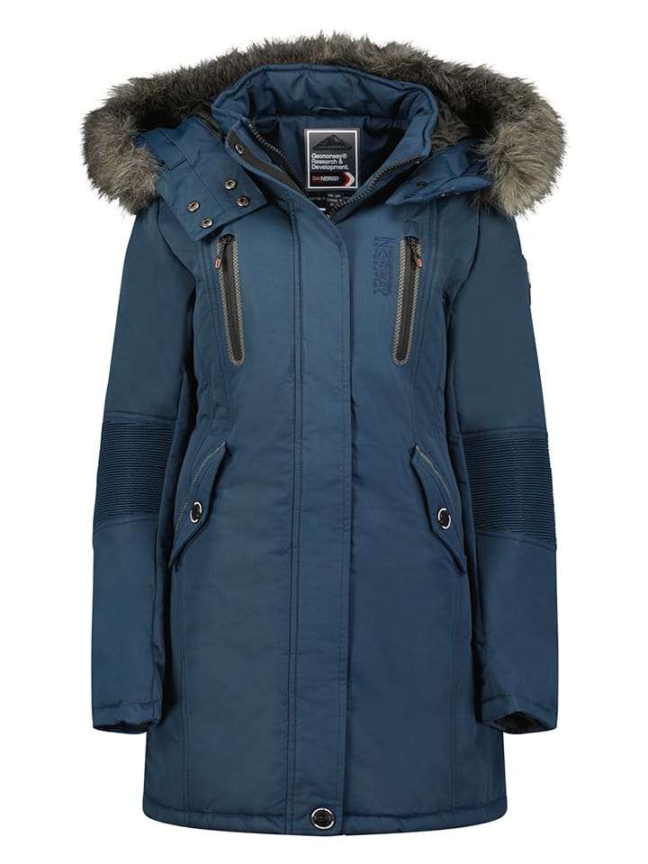 Geographical Norway Parka "Coraly" w kolorze granatowym rozmiar: S