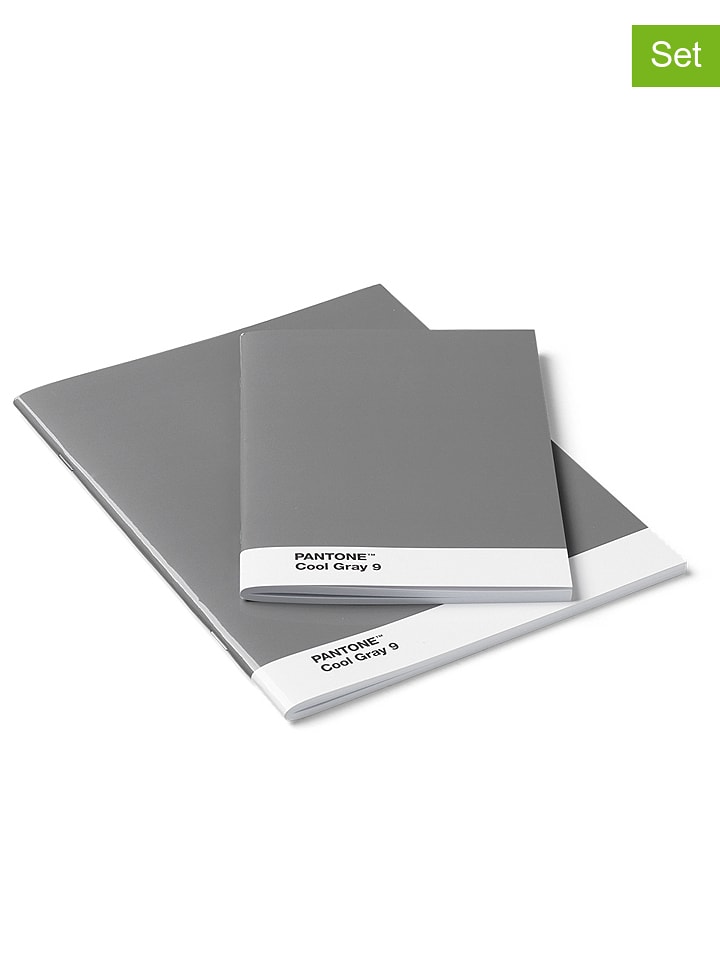 COPENHAGEN.DESIGN 2er-Set: Notizbücher in Grau - 21% | Buero-schulbedarf