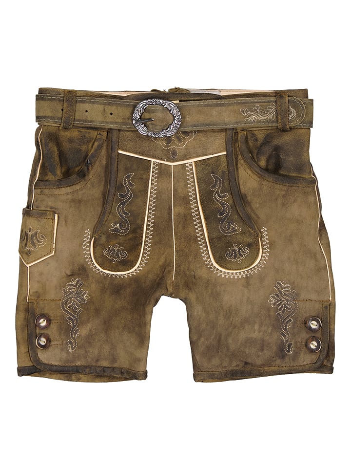 Isartrachten Lederhose in Braun - 37% | Größe 122 | Kindertrachtenmode