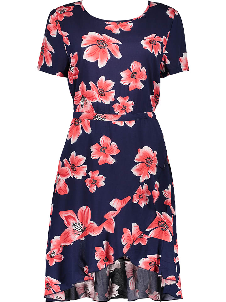 Only Jurk Nova Donkerblauw Rood Goedkoop Kopen Limango