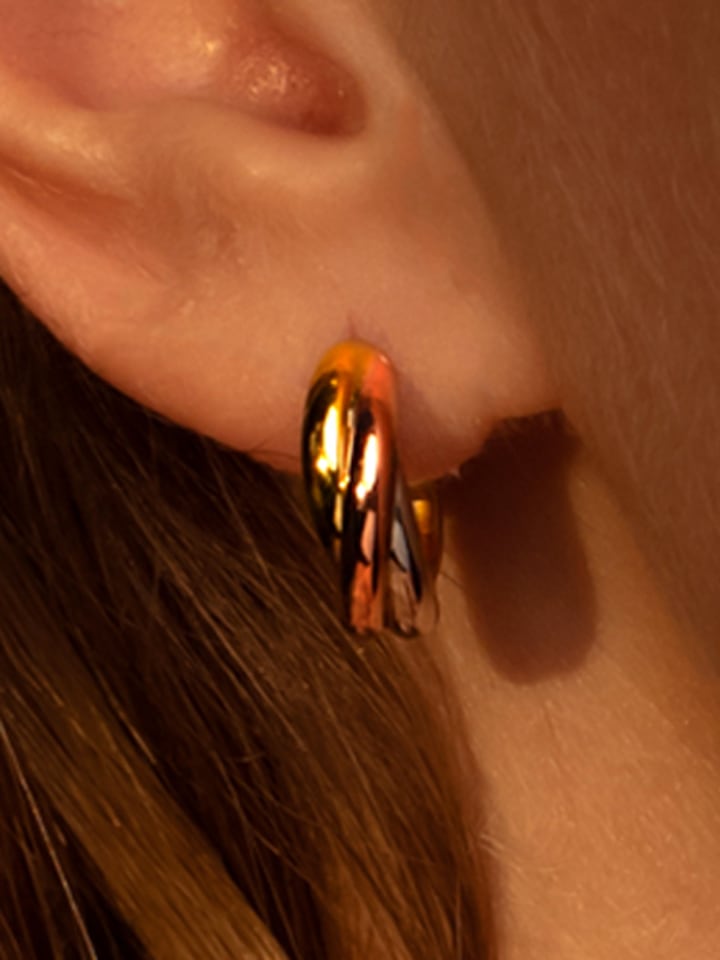 OR ÉCLAT Gold-Creolen "Créoles tri Or" - 80% | Schmuck