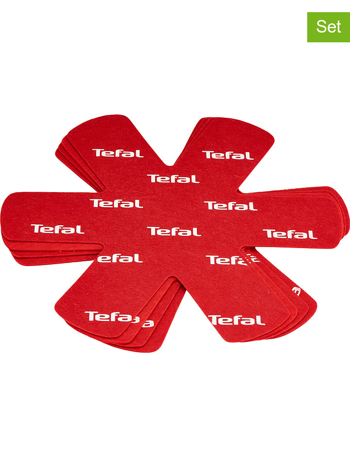 Tefal Podkładki ochronne (4 szt.) w kolorze czerwonym - Ø 38 cm rozmiar: onesize