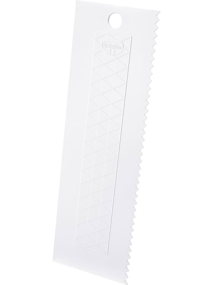 Dr. Oetker Szpatułka w kolorze białym do tortów - 7 x 23 cm rozmiar: onesize