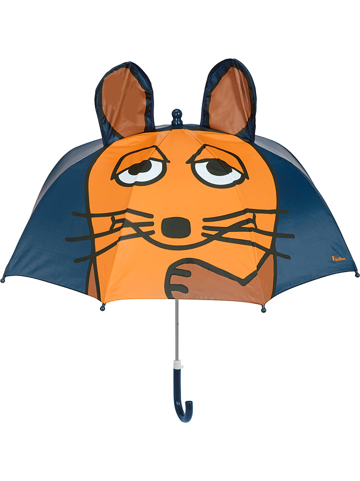 Playshoes Regenschirm in Dunkelblau/ Orange - 16% | Kinder-regenschirme