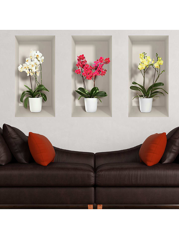 Ambiance 3d Wandtattoo Orchids Gunstig Kaufen Limango