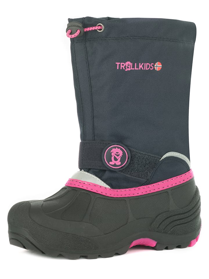 Trollkids Winterboots "Telemark Winter Boot XT" in Dunkelblau/ Pink - 43% | Größe 33 | Kinderstiefel
