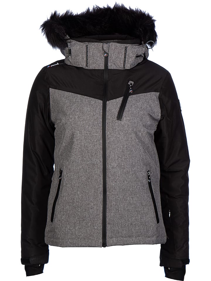 Peak Mountain Ski-/ Snowboardjacke "Armate" in Grau - 72% | Größe M | Damen-outdoorjacken