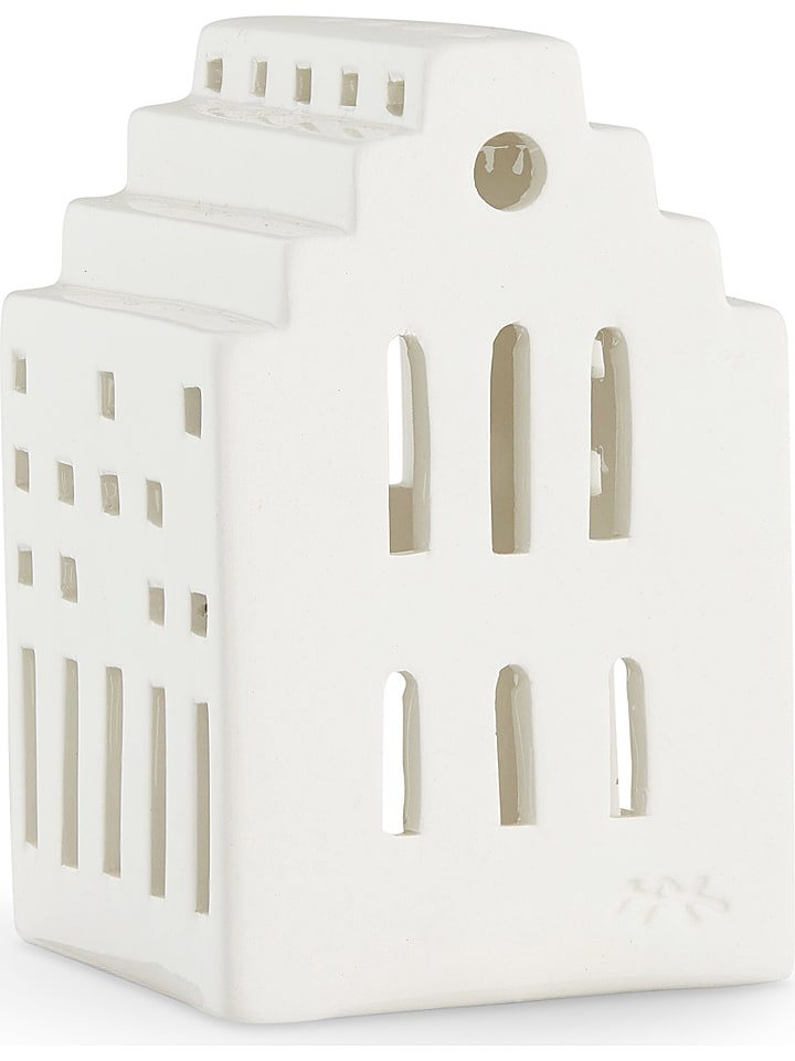 Kähler Lichthaus "Urbania Long church" in Weiß - (B)7 x (H)10 cm - 14% | Kerzen-vasen