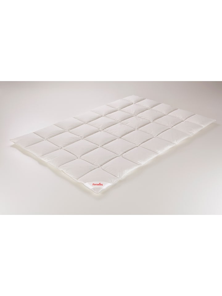 Paradies Daunendecke "Carmen - Medium Warm" in Weiß - 43% | Größe 135x200 cm | Bettwaesche-bettwaren