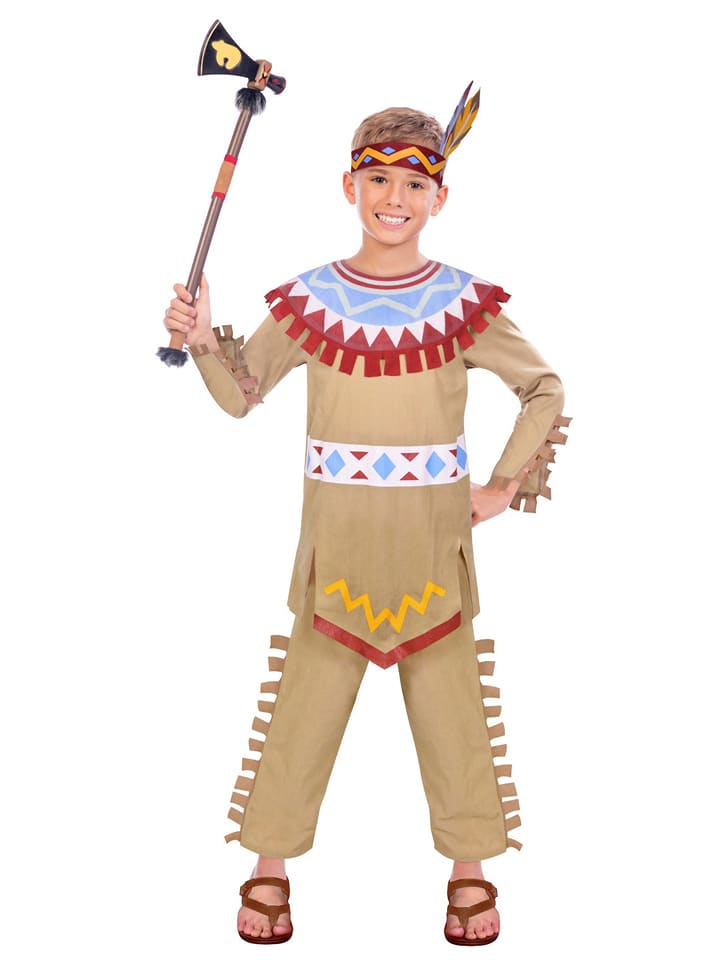 Amscan 2 Delig Kostuum Tipi Tomahawk Lichtbruin Goedkoop Kopen