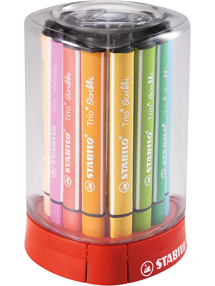 STABILO Gefederte Dreikant-Filzstifte "STABILO Trio Scribbi" - 12 Stück - 25% | Schulzubehoer