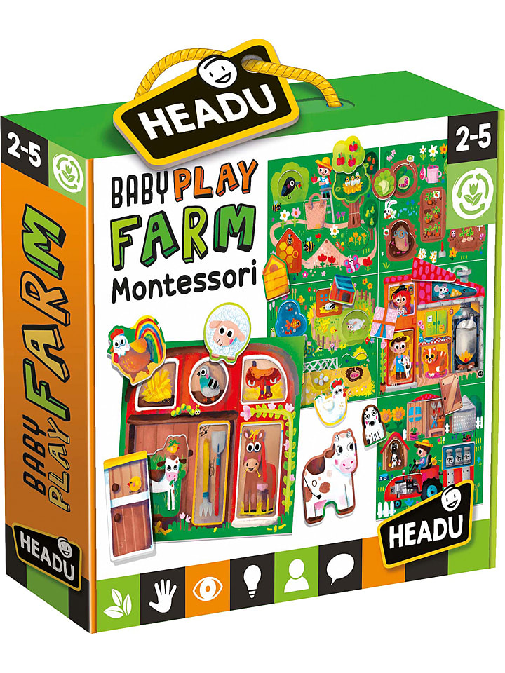 Headu Spiel "Montessori Was ist da los?, multilinguale Version" - ab 2 Jahren - 40% | Experimentieren-spielzeug