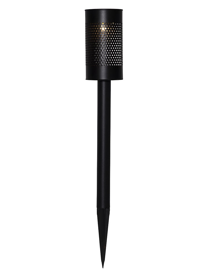 STAR Trading Solarna lampa ogrodowa LED "Blace" w kolorze czarnym - wys. 46 cm rozmiar: onesize