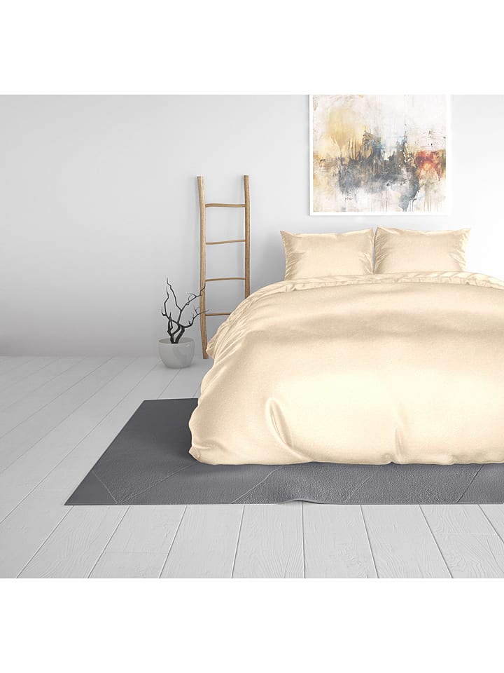 Sleeptime Mikrofaser-Bettwäsche-Set "Beauty Skin Care" in Creme - 55% | Größe 140x220 cm | Bettwaesche-bettwaren