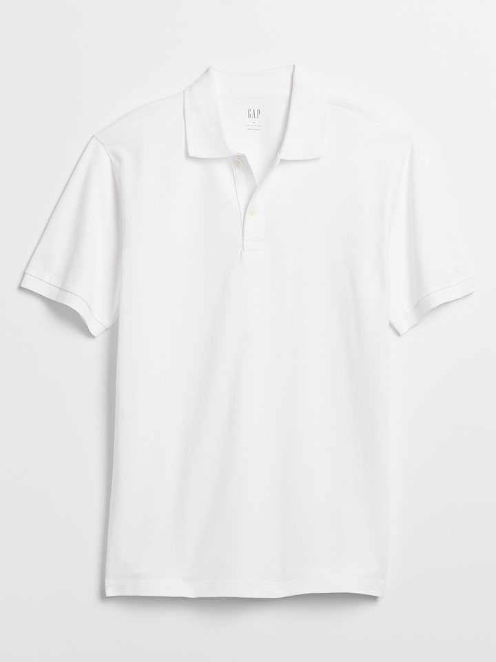 GAP Poloshirt in Weiß - 71% | Größe XXL | Herren-plussize