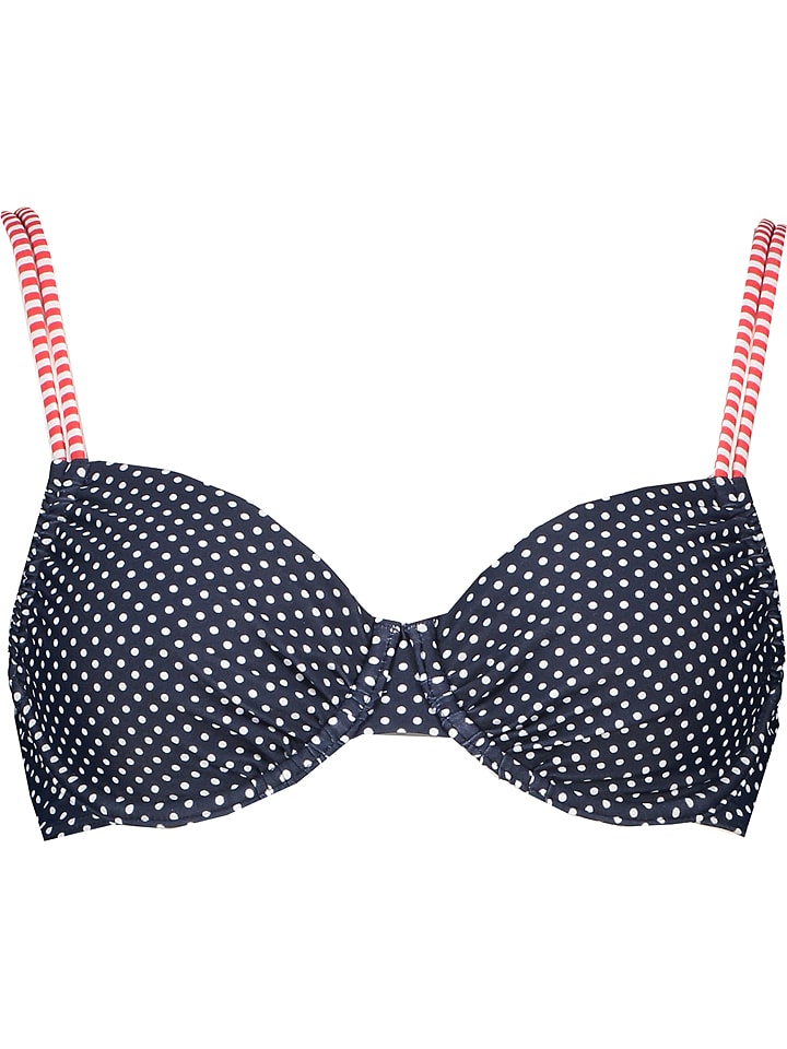 s.Oliver Biustonosz bikini w kolorze granatowo-czerwonym rozmiar: 40E-Cup