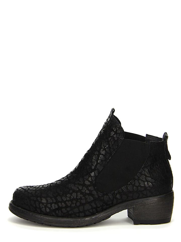 Think! - Leder-Chelsea-Boots in Schwarz | limango Outlet