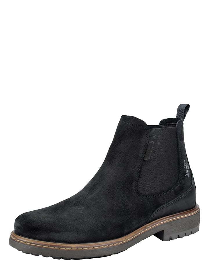 U.S. Polo - Leder-Chelsea Boots "Vermont Suede" in Schwarz ...