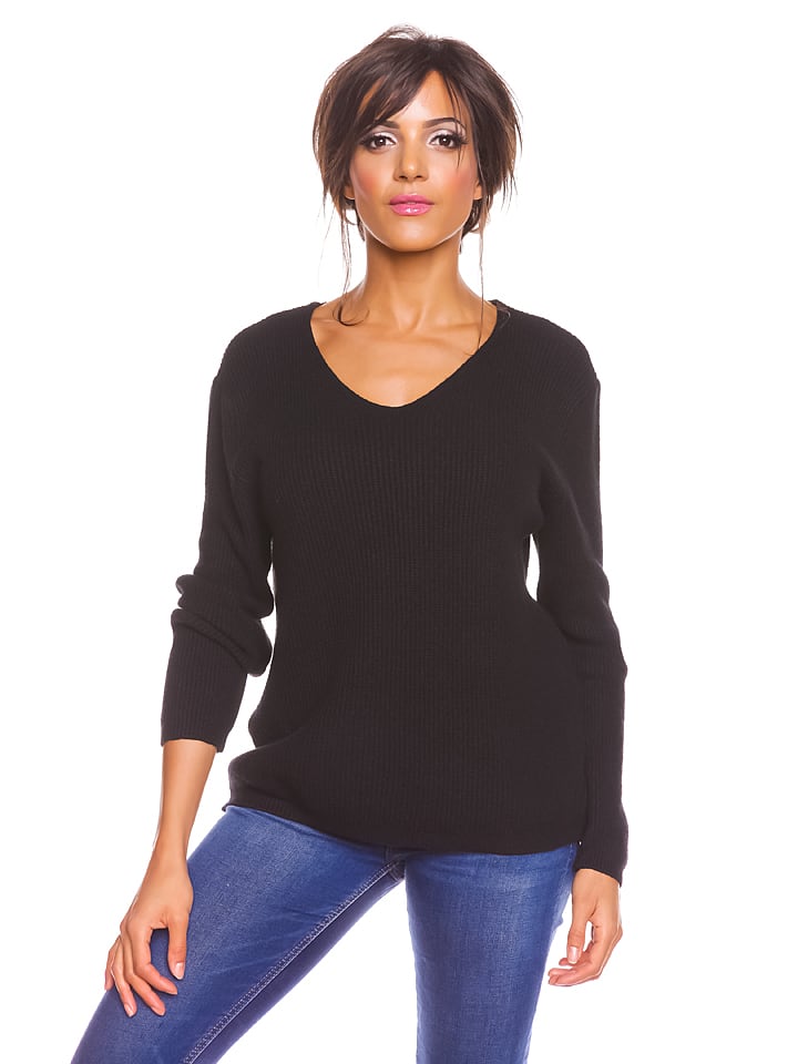 This series elegantly marries metal with real vintage design, a heritage of french factories and. Saint Germain Paris - Pullover "Carmen" in Schwarz ...