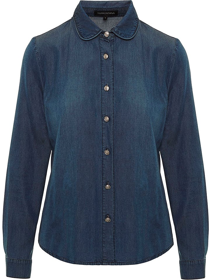 Tramontana Jeansbluse in Blau - 76% | Größe XL | Damen blusen Tramontana Jeansbluse in Blau - 76% | Größe XL | Damen blusen