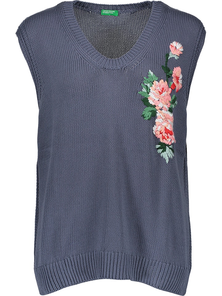 Benetton Pullunder in Blaugrau - 59% | Größe M | Damen pullover Benetton Pullunder in Blaugrau - 59% | Größe M | Damen pullover