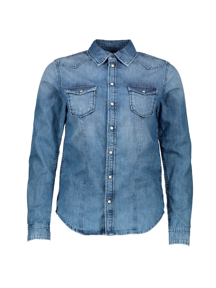 Pepe Jeans Jeansbluse ´´Rosie´´ in Blau - 57% | Größe XS | Damen blusen Pepe Jeans Jeansbluse ´´Rosie´´ in Blau - 57% | Größe XS | Damen blusen