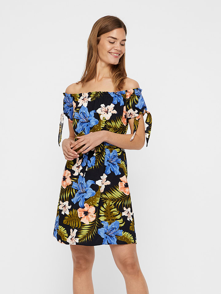 Vero Moda Jurk Efie Donkerblauw Meerkleurig Limango Outlet