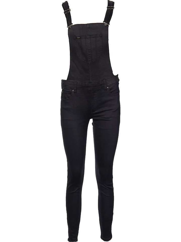 Lee Jeans-Latzhose ´´Skinny Bib´´ - Skinny fit - in Schwarz - 58% | Größe L | Damenhosen Lee Jeans-Latzhose ´´Skinny Bib´´ - Skinny fit - in Schwarz - 58% | Größe L | Damenhosen