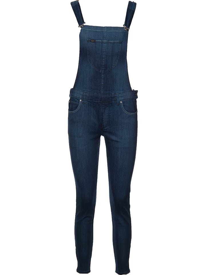 Lee Jeans-Latzhose ´´Skinny Bib´´ - Skinny fit - in Dunkelblau - 58% | Größe L | Damenhosen Lee Jeans-Latzhose ´´Skinny Bib´´ - Skinny fit - in Dunkelblau - 58% | Größe L | Damenhosen