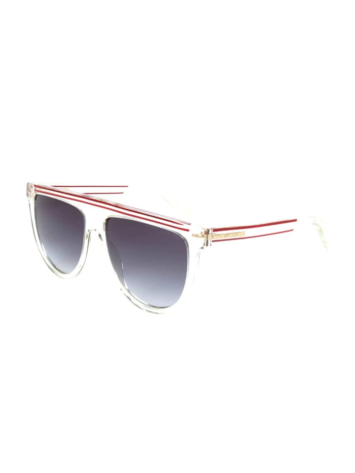 Herren Accessoires | Herren-Sonnenbrille in Transparent-Rot/ Schwarz - AB13978