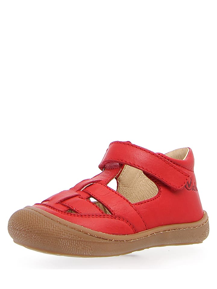 Babys Schuhe | Leder-HalbsandalenWad in Rot - EN33637