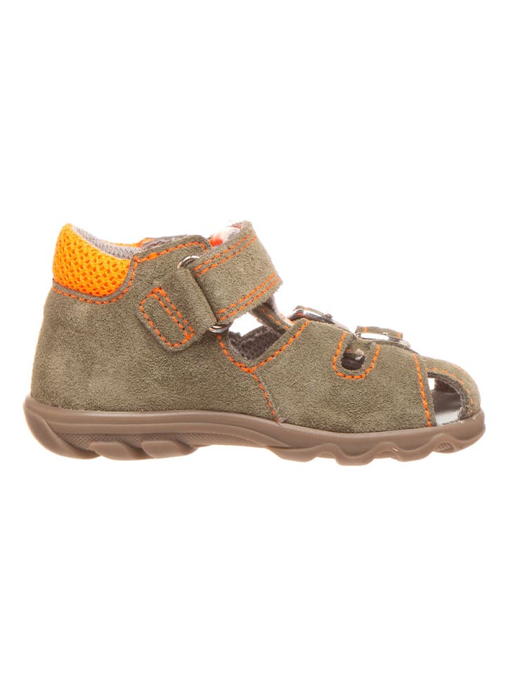 Babys Schuhe | Leder-Halbsandalen in Khaki - BJ36835