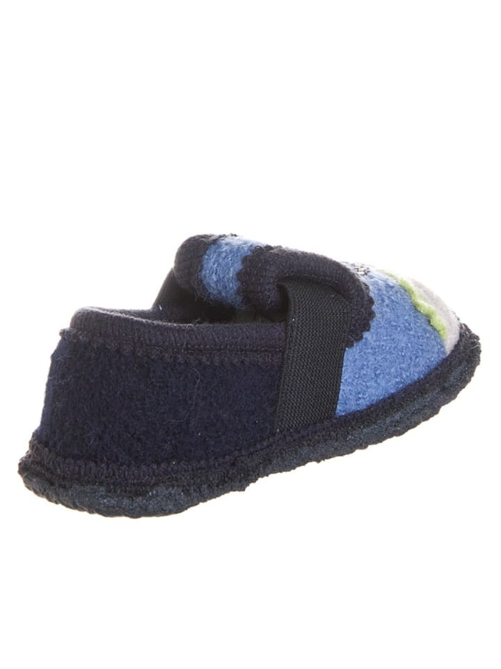 Babys Schuhe | Filz-HausschuheJulian in blau/ bunt - XQ28421
