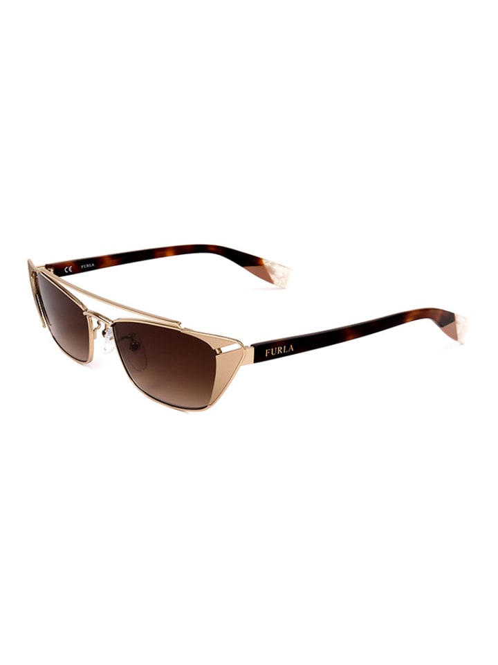 Damen Accessoires | Damen-Sonnenbrille in Gold/ Braun - DC66570