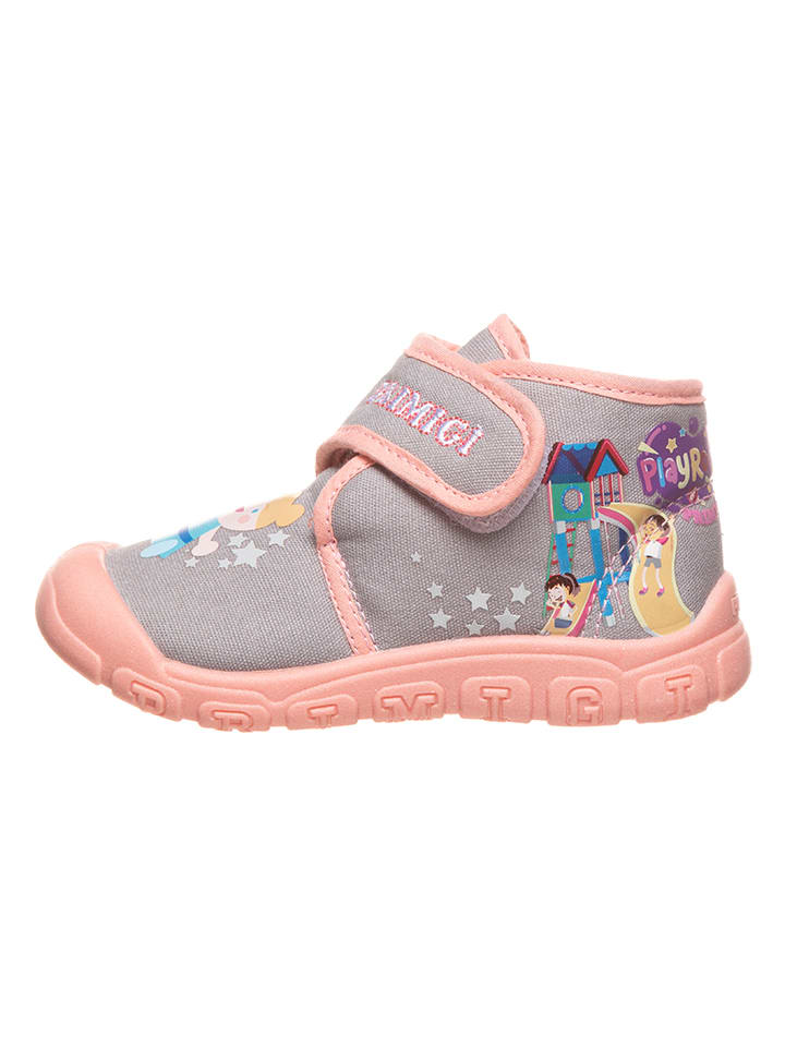Kinder Schuhe | Hausschuhe in Grau/ Rosa - RJ34898