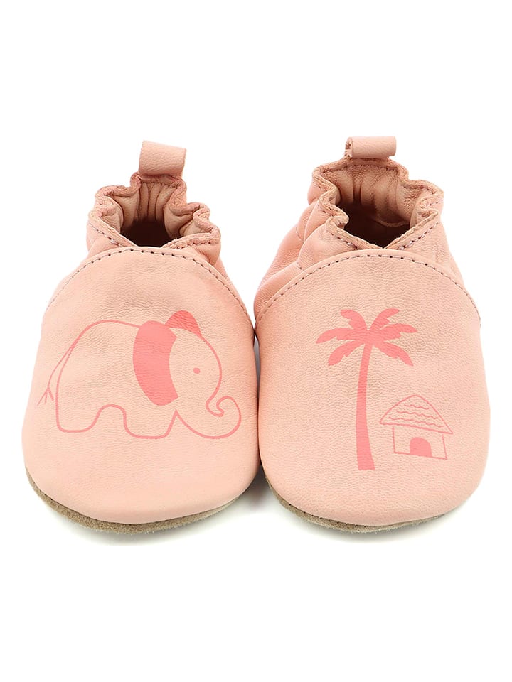Babys Schuhe | Leder-KrabbelschuheFantile in Rosa - PA29630