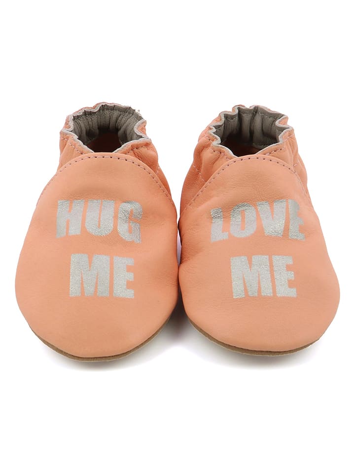 Babys Schuhe | Leder-KrabbelschuheStay Home Veg in Rosa - SZ12837