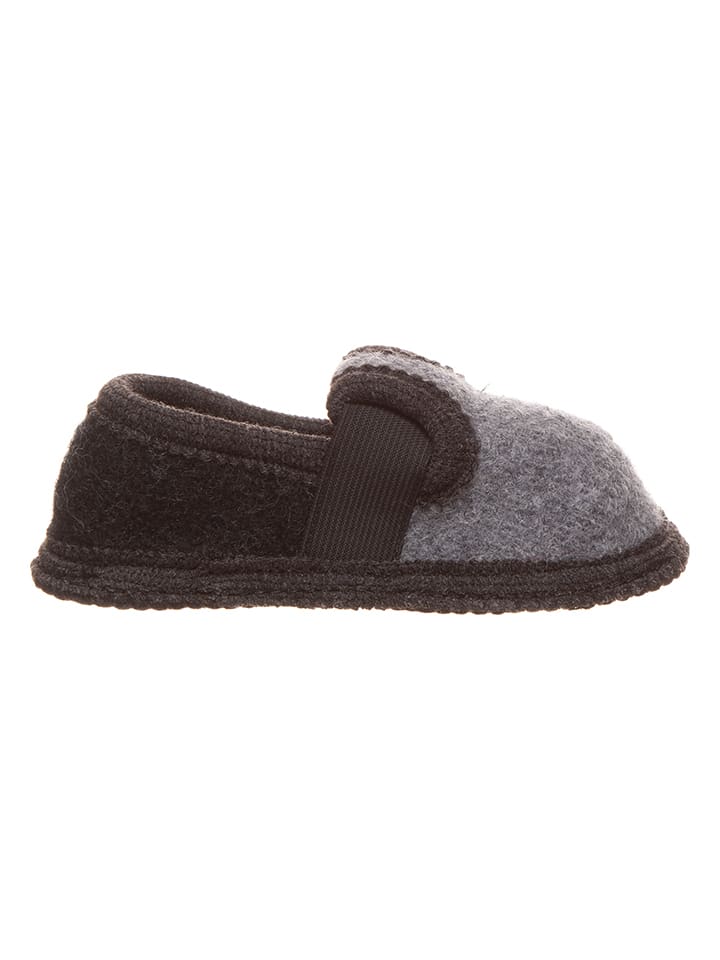 Babys Schuhe | HausschuheBobby in Grau/ Schwarz - YU54732