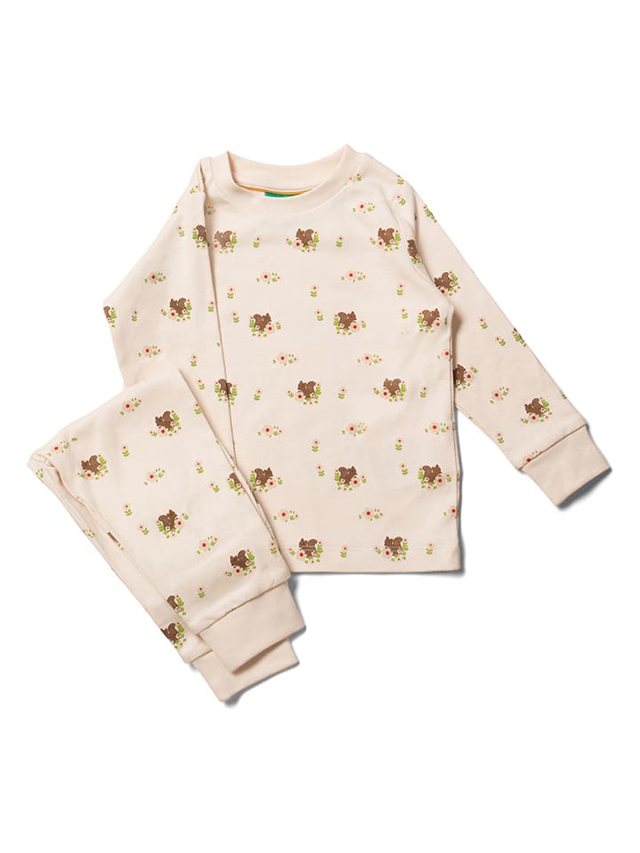 Babys Bekleidung | PyjamaAutumn sguirrel in Creme - FJ35416