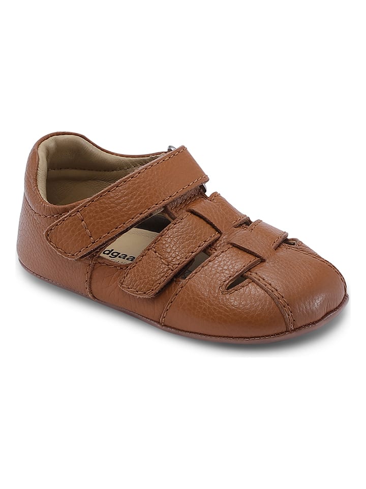 Babys Schuhe | Leder-HausschuheTobias in Hellbraun - LN19784