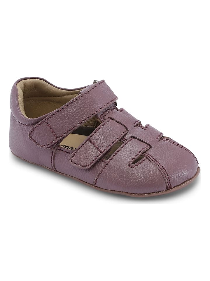 Babys Schuhe | Leder-HausschuheTobias in Mauve - QH51517