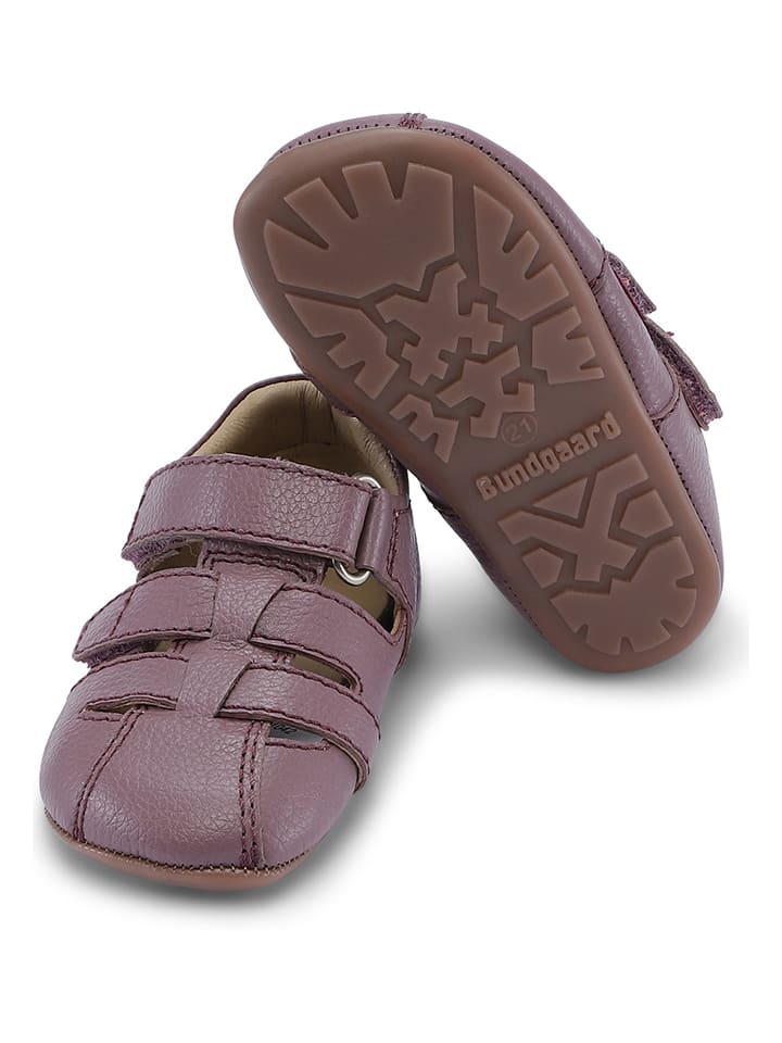 Babys Schuhe | Leder-HausschuheTobias in Mauve - QH51517