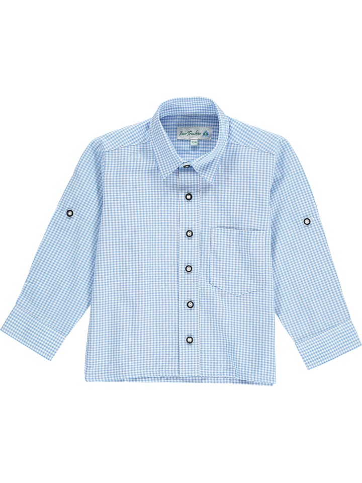 Babys Bekleidung | Trachtenhemd in Hellblau/ Weiß - GL29498