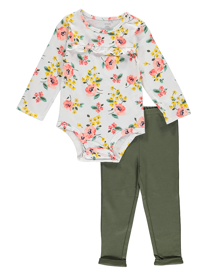 Babys Bekleidung | 2tlg. Outfit in Khaki/ Bunt - HC30717