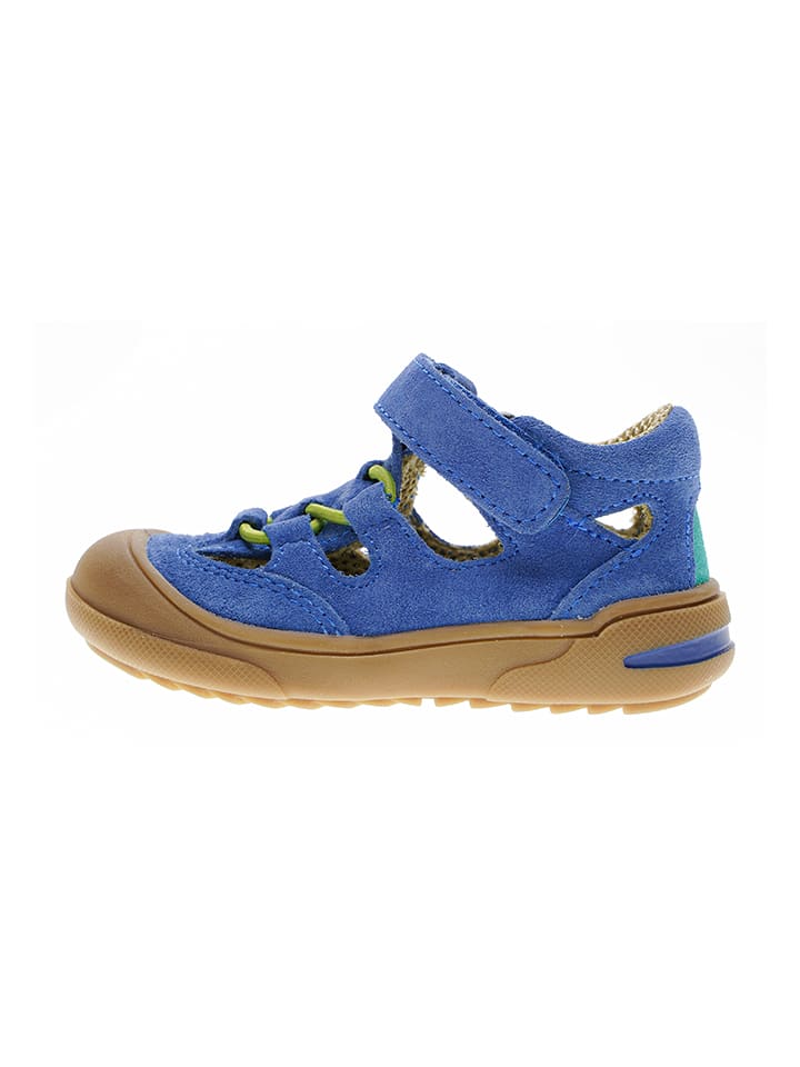 Babys Schuhe | Leder-Halbsandalen in Blau - ZU89331