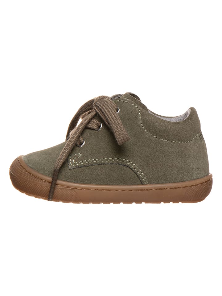 Babys Schuhe | Leder-Sneakers in Khaki - YQ87963