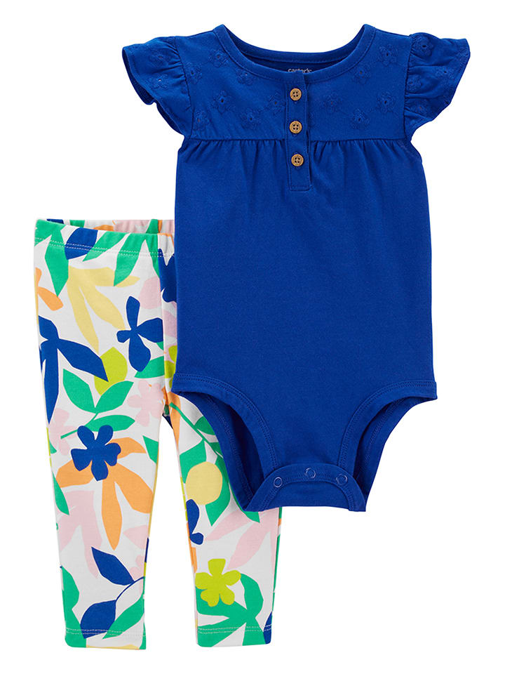 Babys Bekleidung | 2tlg. Outfit in Blau/ Bunt - KZ85631