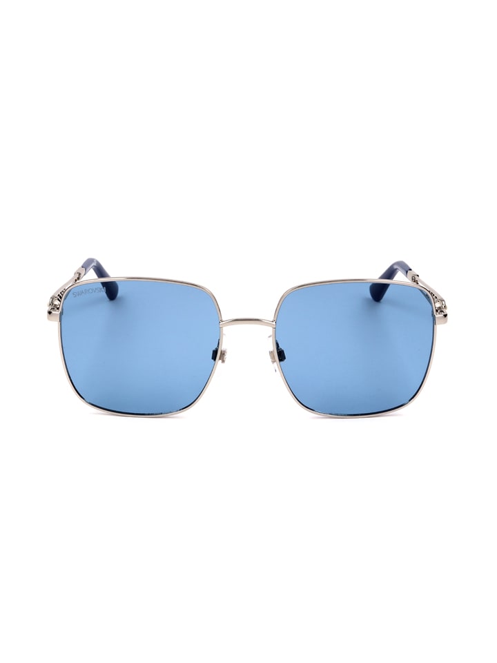 Damen Accessoires | Damen-Sonnenbrille in Silber/ Blau - JH45934